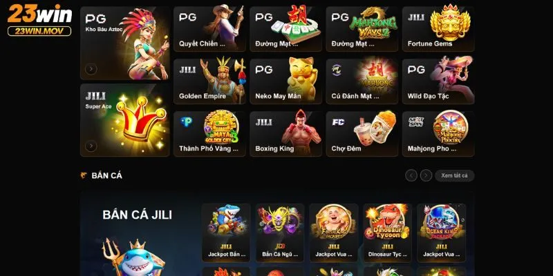 23win 22 Những danh mục giải trí tại 23win